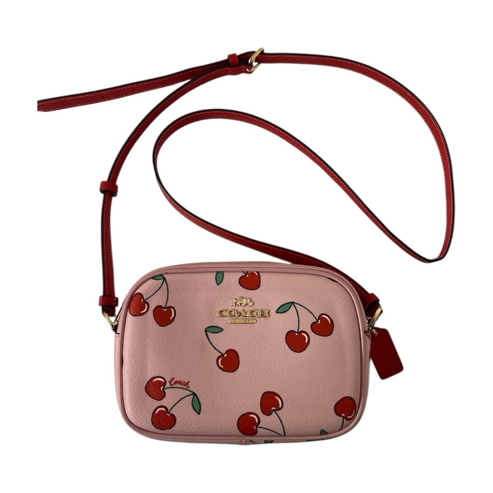 Coach Mini Jamie Camera Pink Cherry Crossbody Bag - image 1